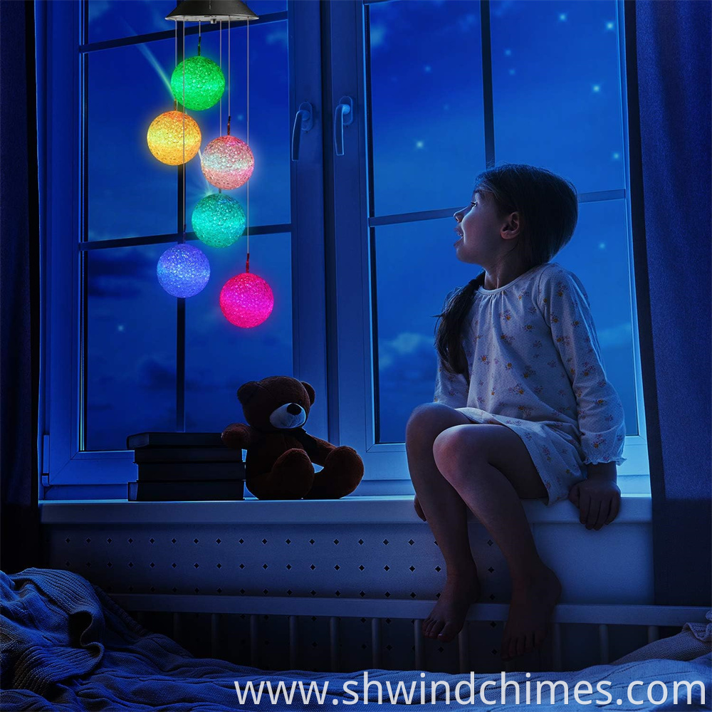 Color Changing Ball Wind Chimes